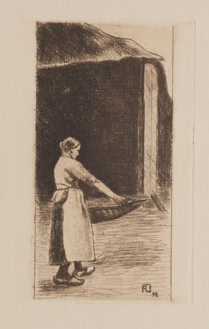 Arbeiterin am Tor