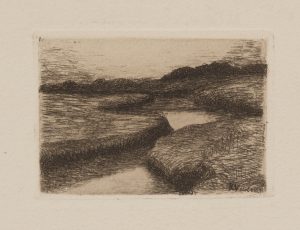 Landschaft mit Wasserlauf