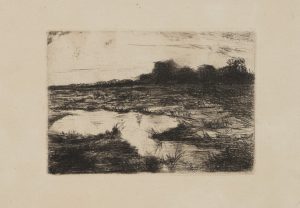 Moorlandschaft mit Wasserlauf