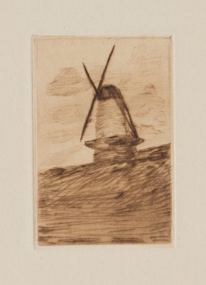 Windmühle auf Anhöhe