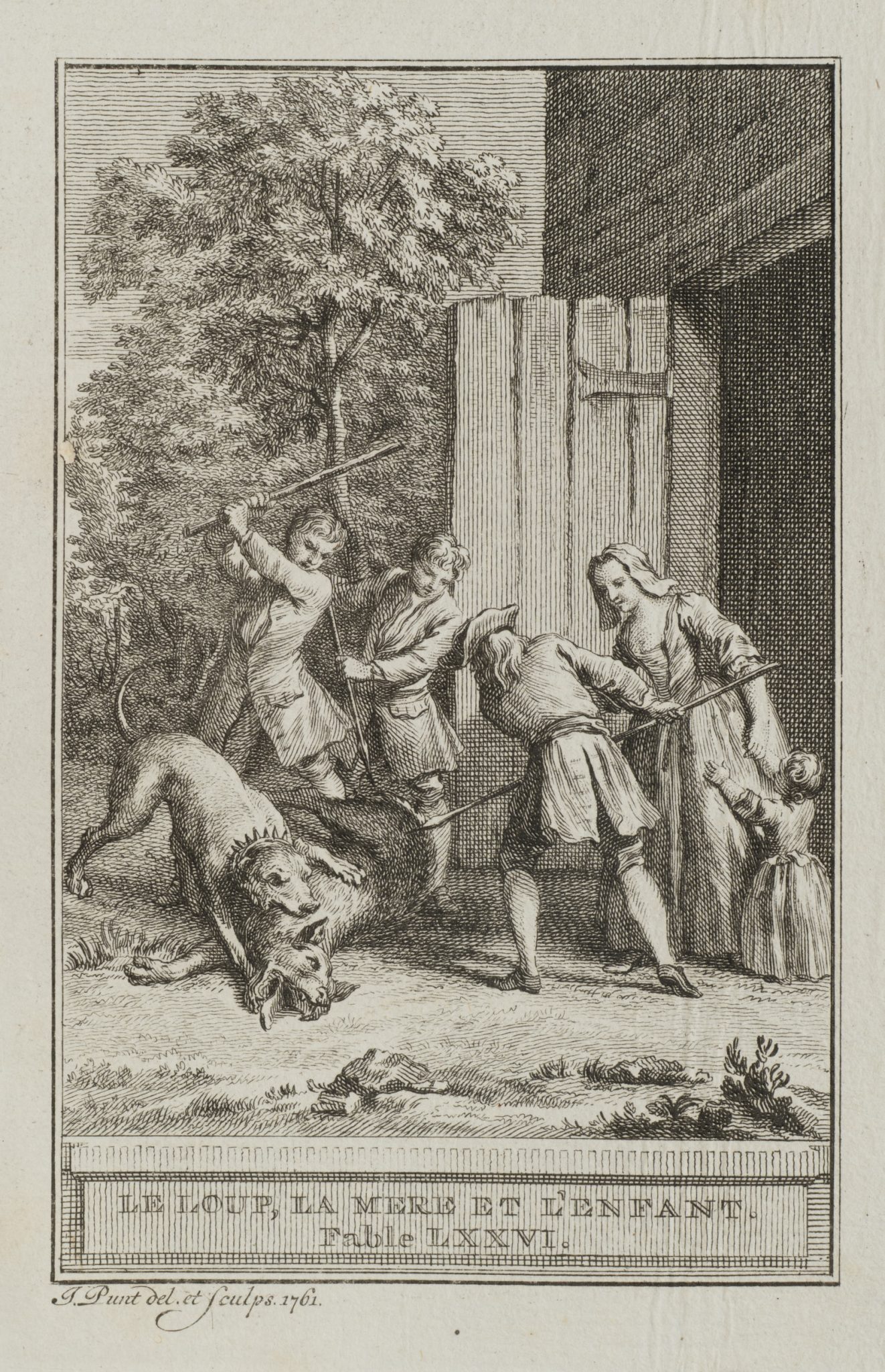 Wolf, Mutter und Kind