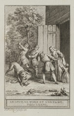 Wolf, Mutter und Kind