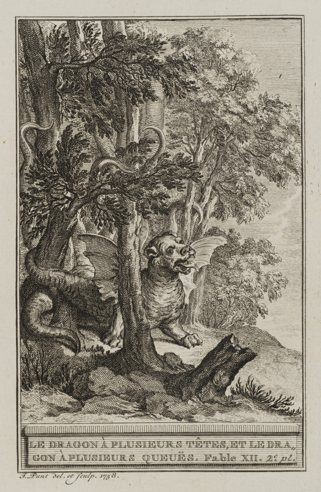 Drache mit mehreren Schwänzen