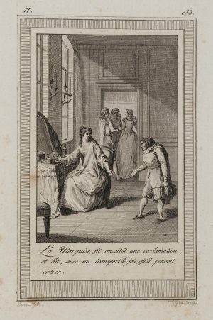 Marquise empfängt Besucher