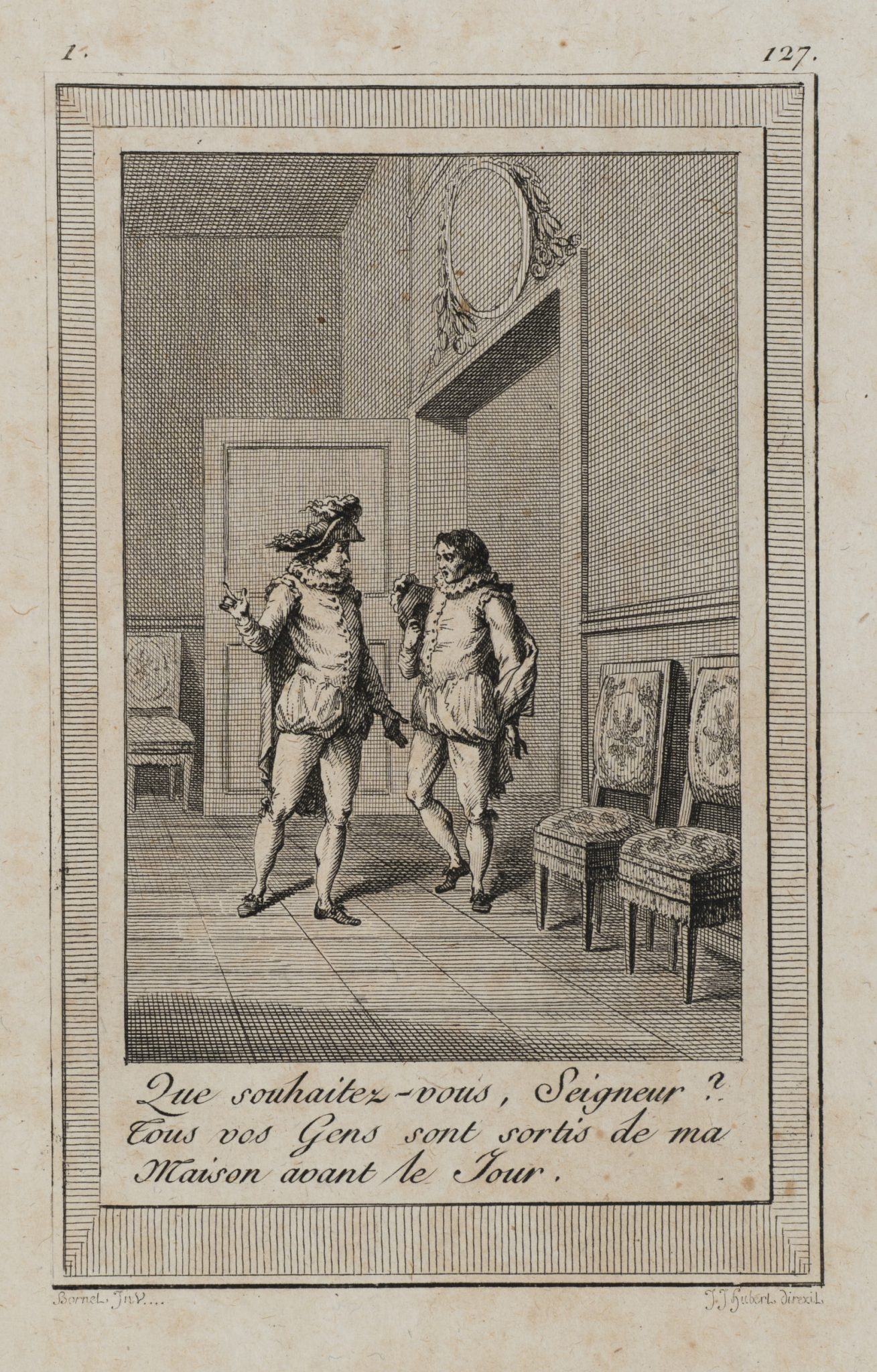 Zwei Männer im Interieur