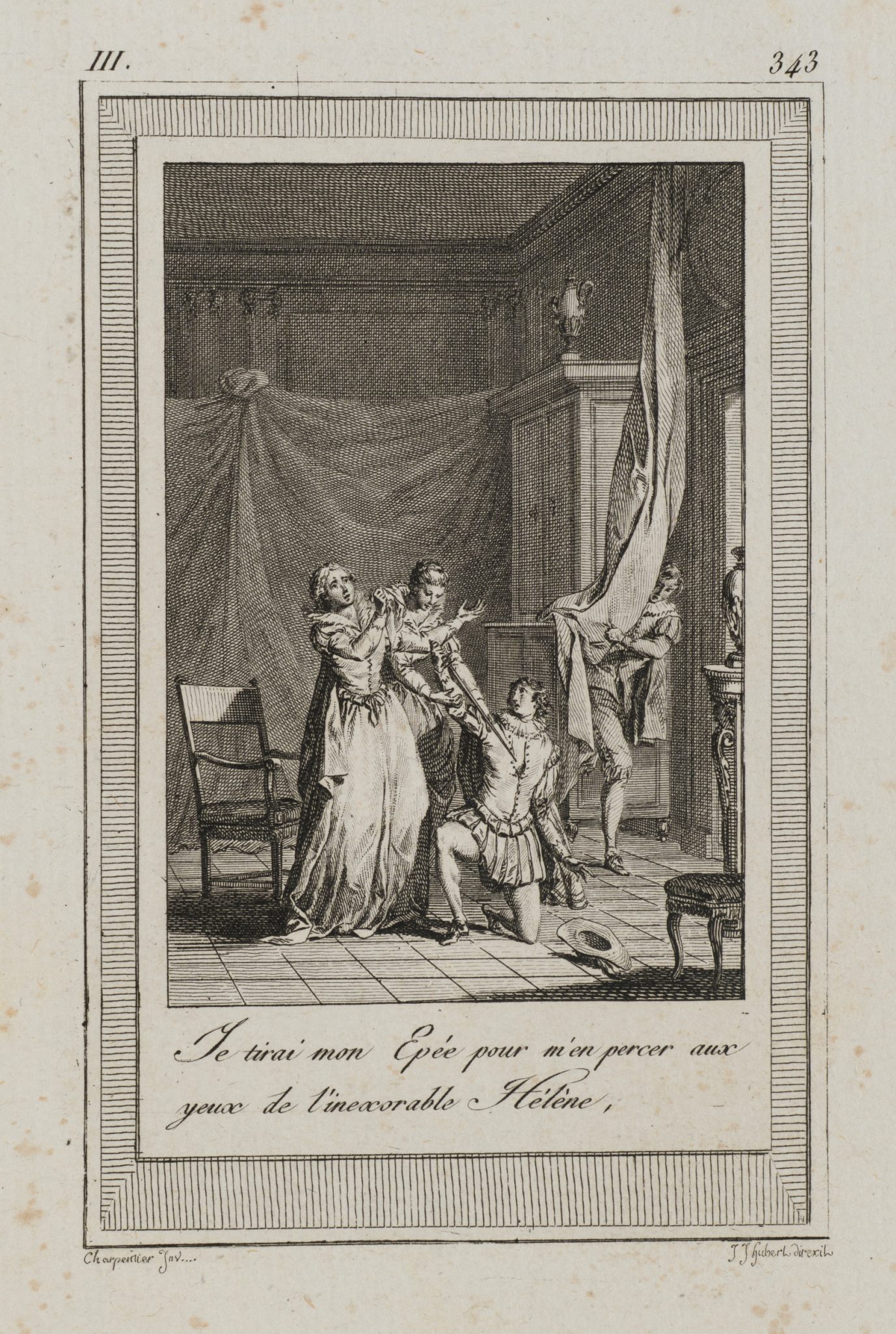 Dramatische Szene mit Hélène