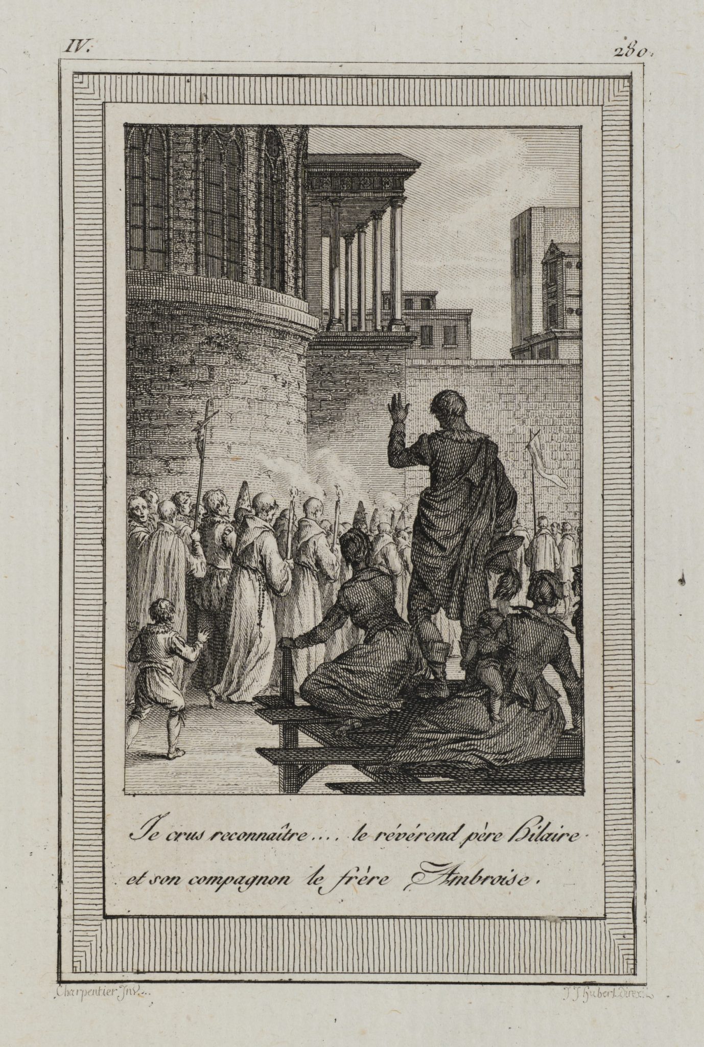 Bruder Ambroise in Prozession