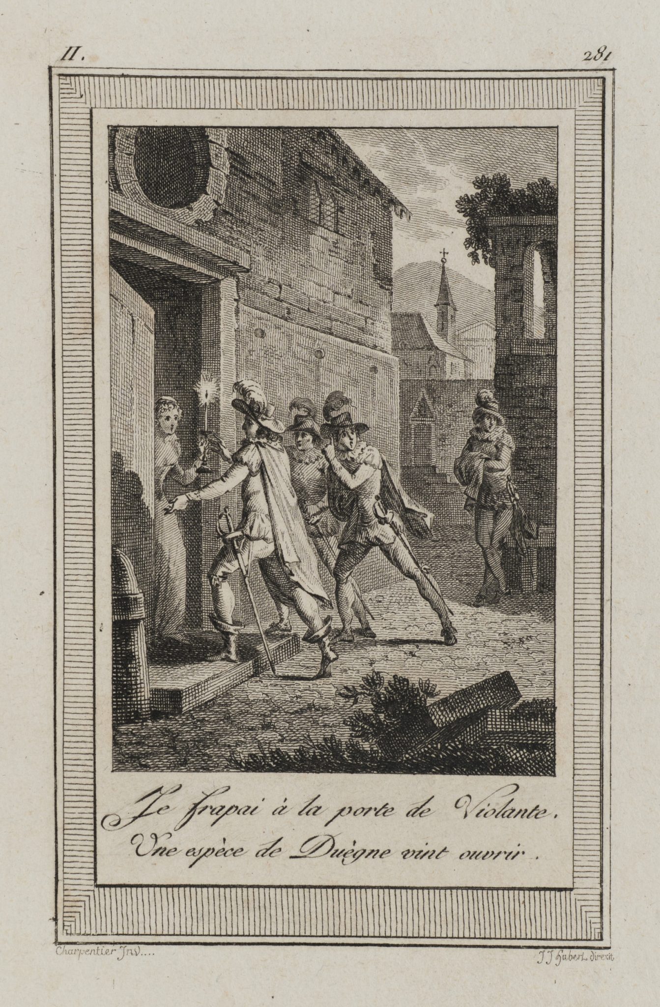 Vor der Tür der Violante