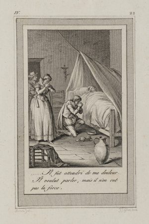Sterbeszene am Krankenbett
