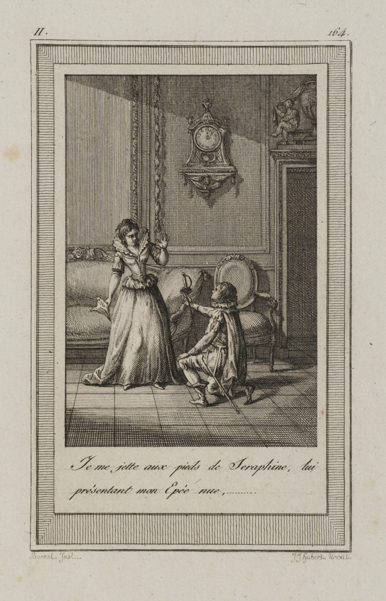 Kniender vor Seraphine