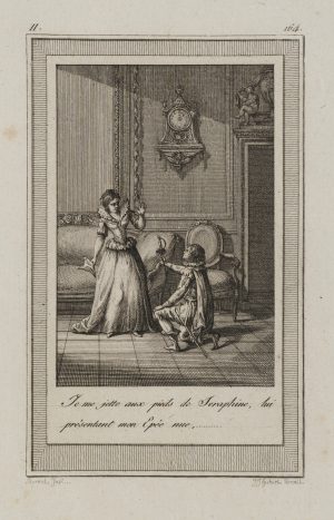 Kniender vor Seraphine