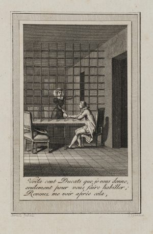 Geldübergabe am Gitter