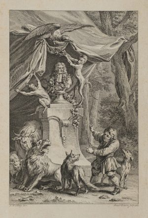 Büste Jean de La Fontaine, Titelblatt