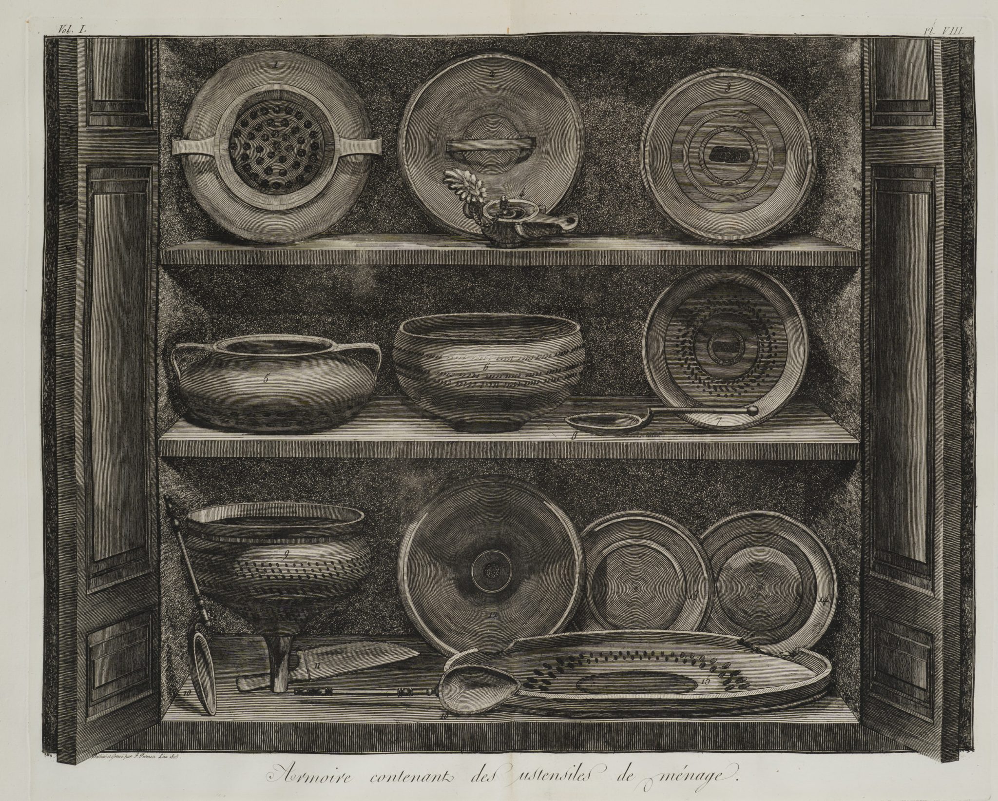Schrank mit Haushaltsgeräten