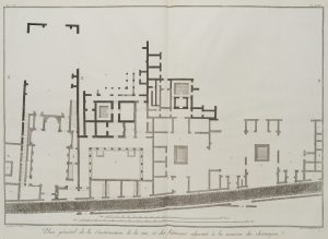 Architekturgrundriss mit Straße