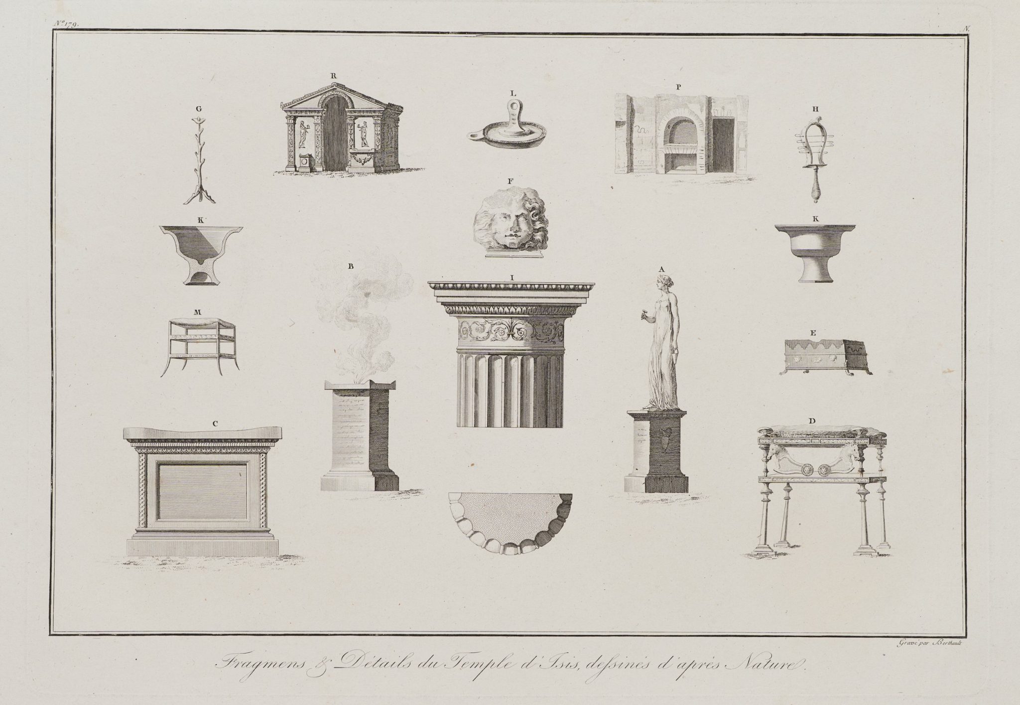 Fragmente des Isis-Tempels