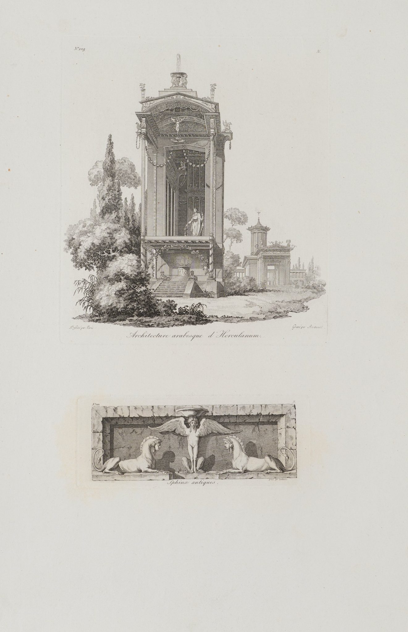 Arabeskenarchitektur aus Herculaneum