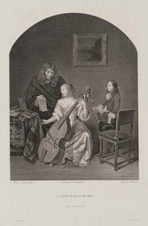 Die Musikstunde an der Viola-da-gamba