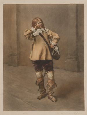 Bart zwirbelnder Kavalier