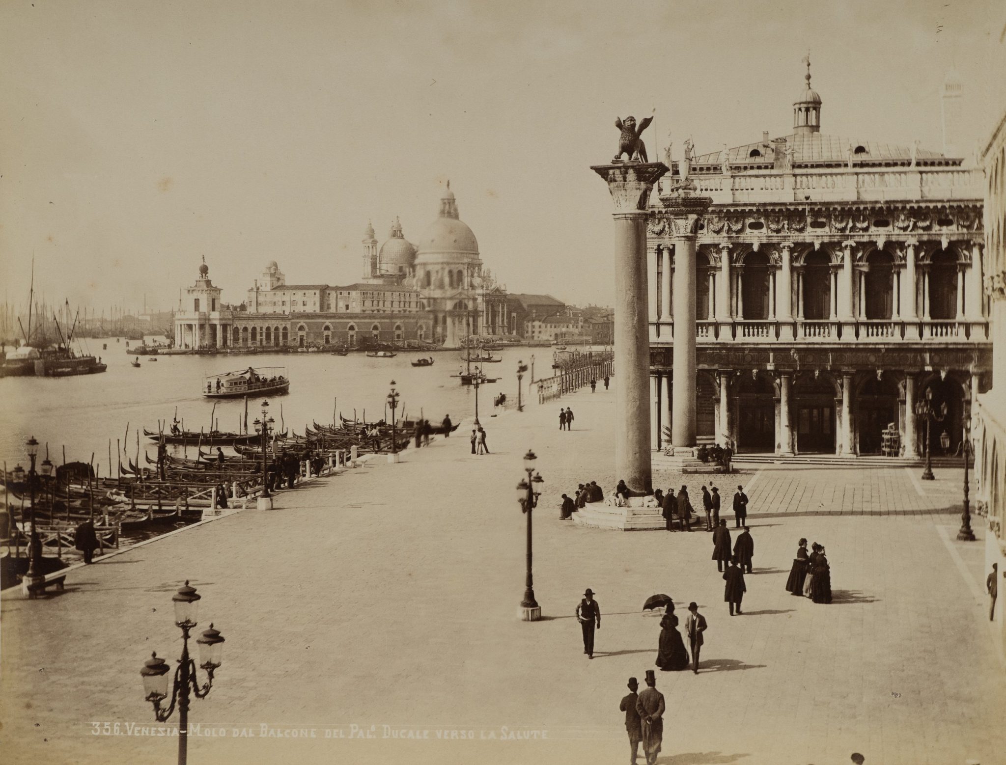 Venedig - Molo, Blick zur Salute