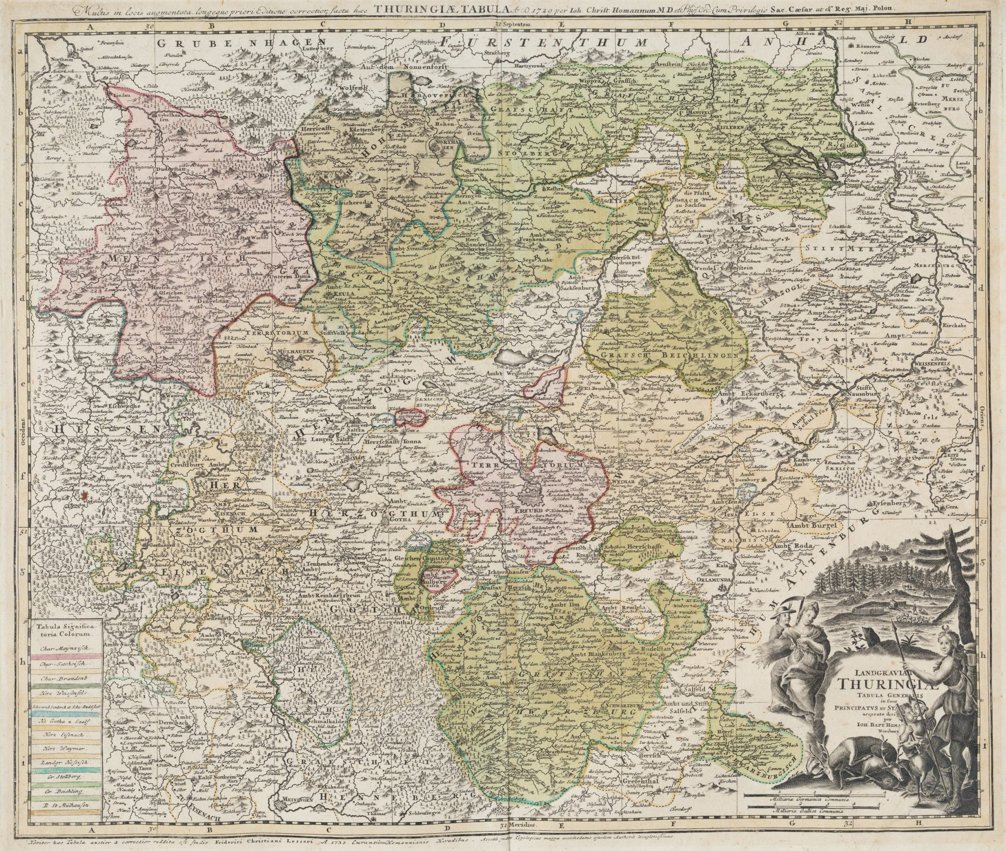 Landkarte Thüringen
