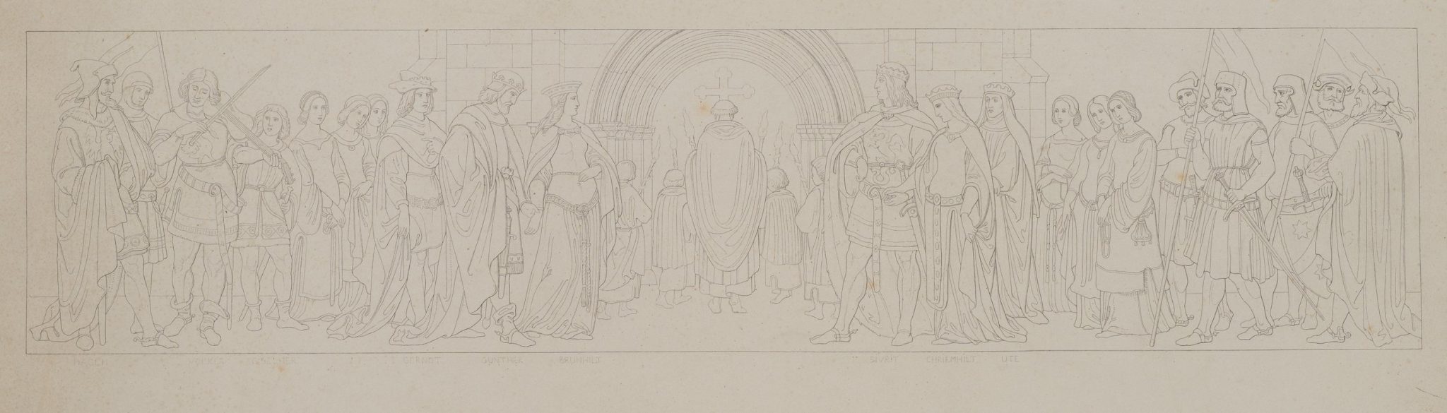 Nibelungenfries, Hochzeiten, Münchner Residenz