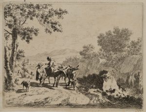 Reisende auf Landweg