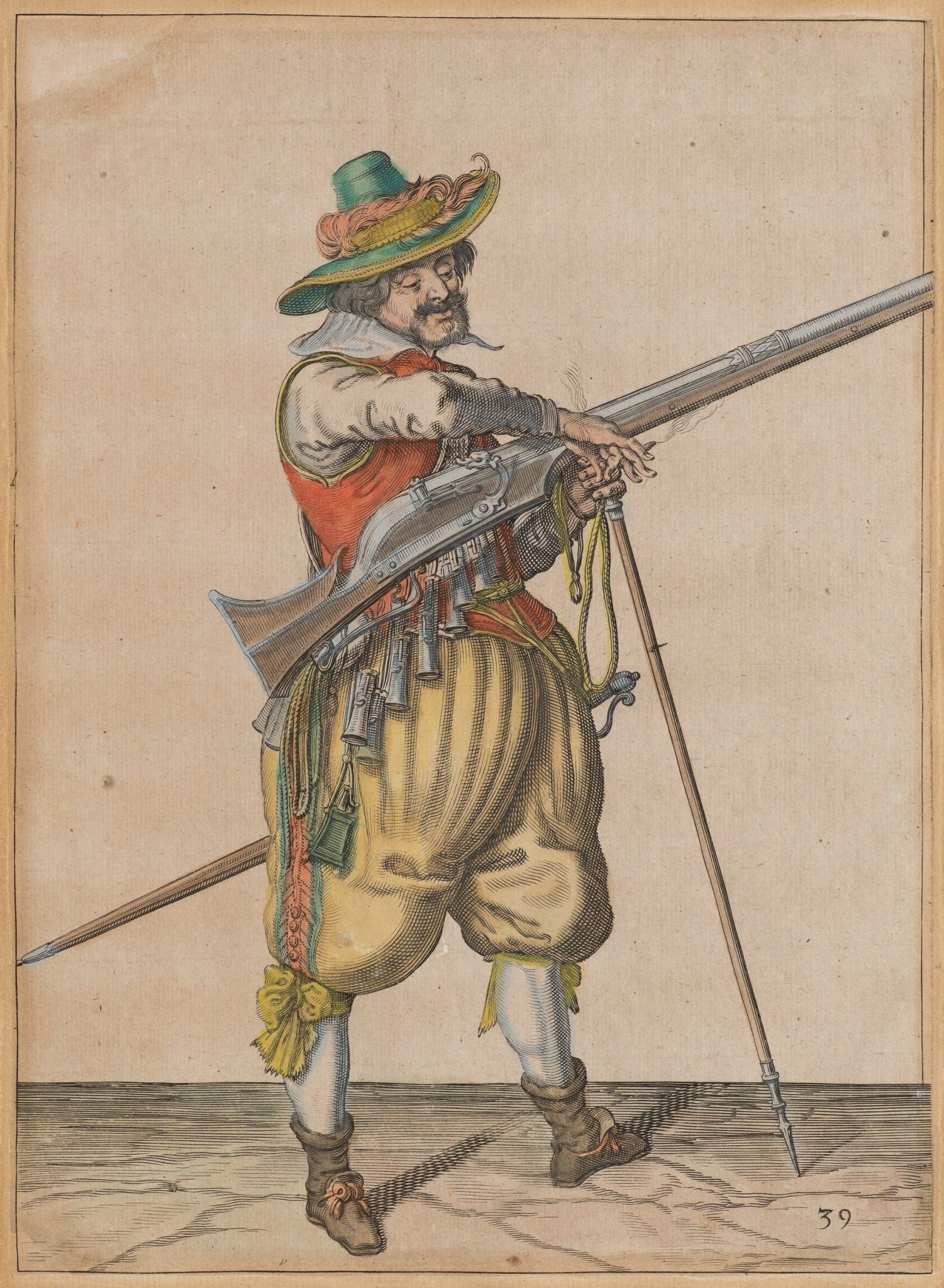 Musketier - Exerzierblatt Nr. 39