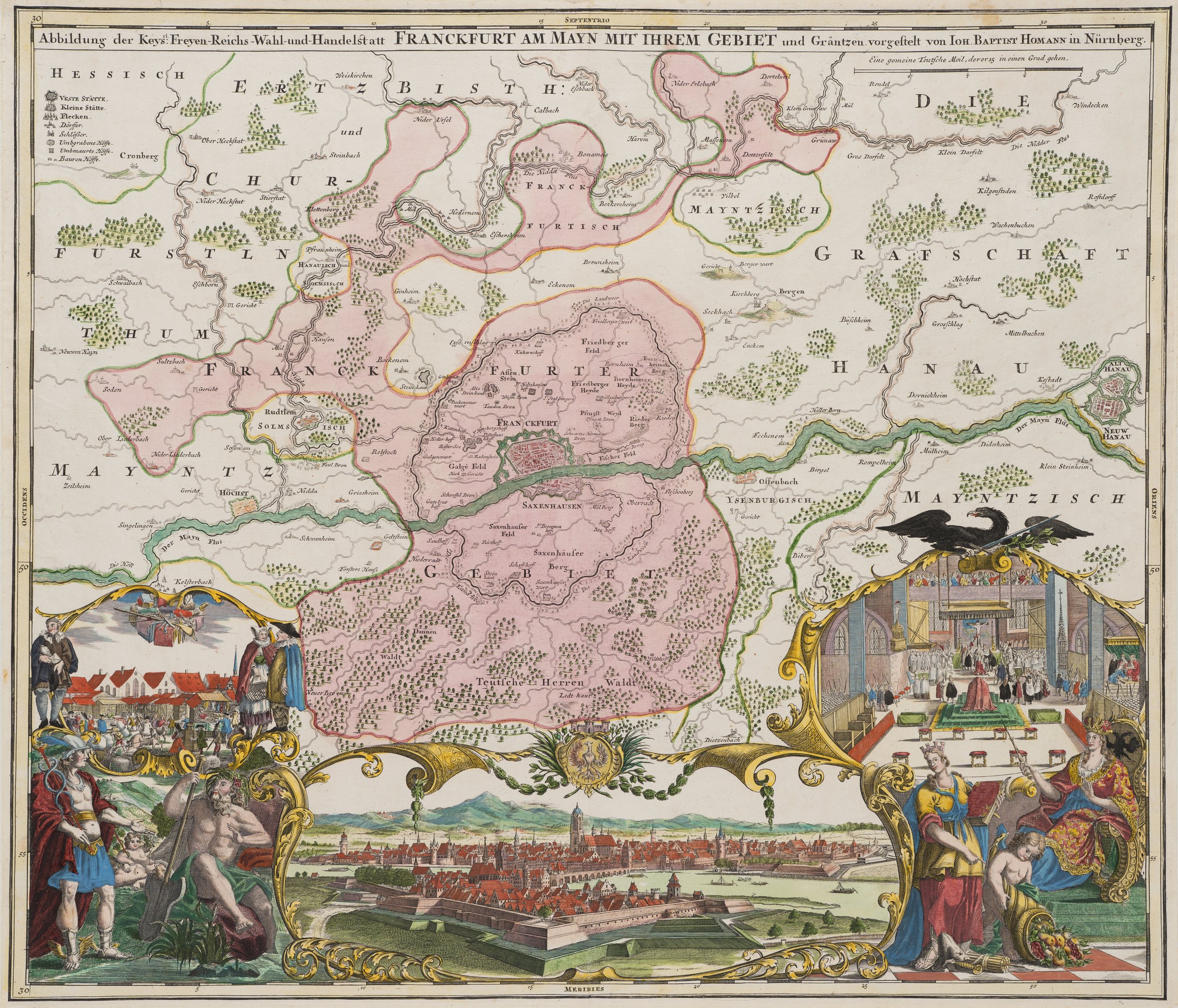 Karte Frankfurt am Main und Rhein-Main