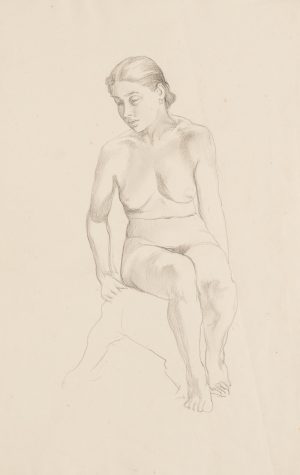 Sitzender weiblicher Akt