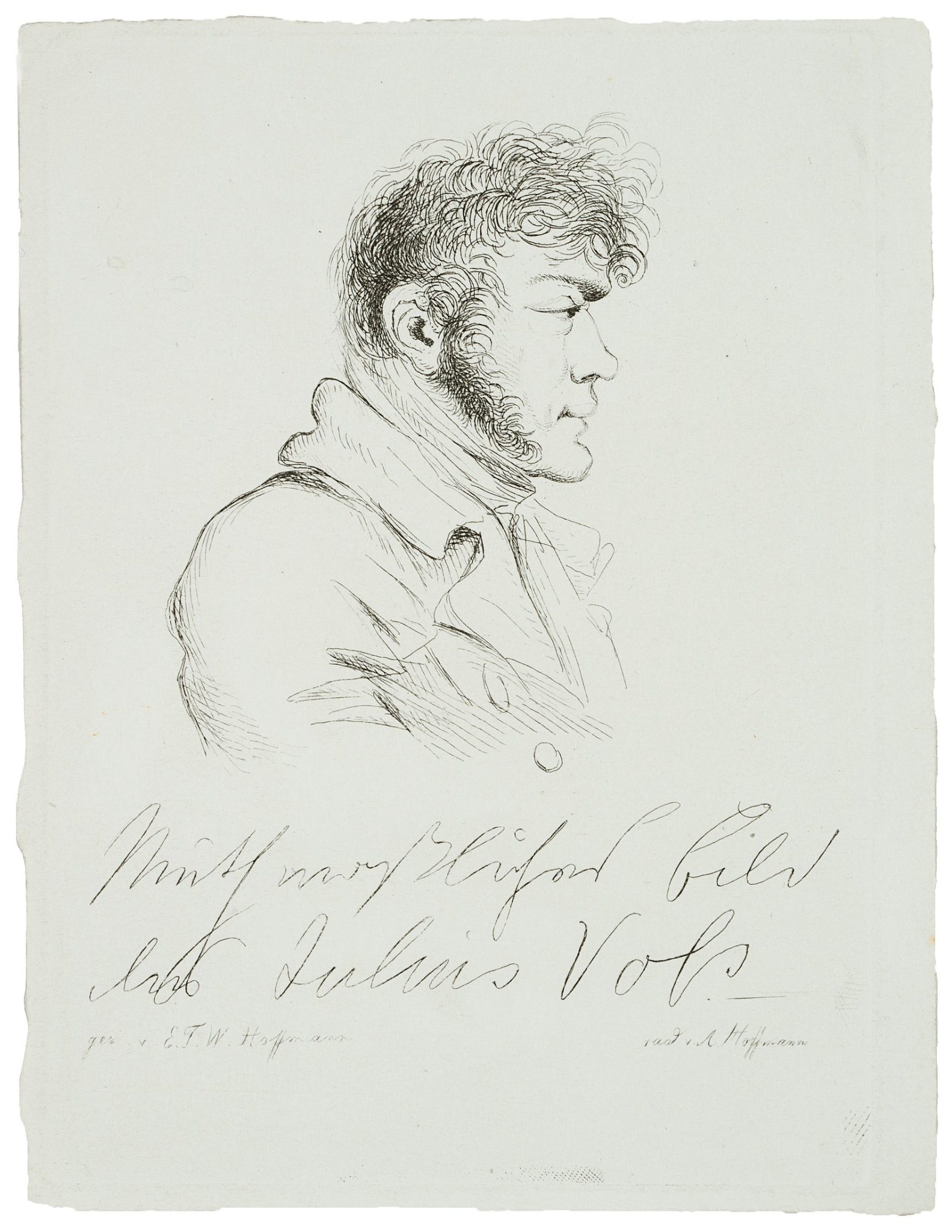 Porträt des Julius von Voß, nach E. T. A. Hoffmann