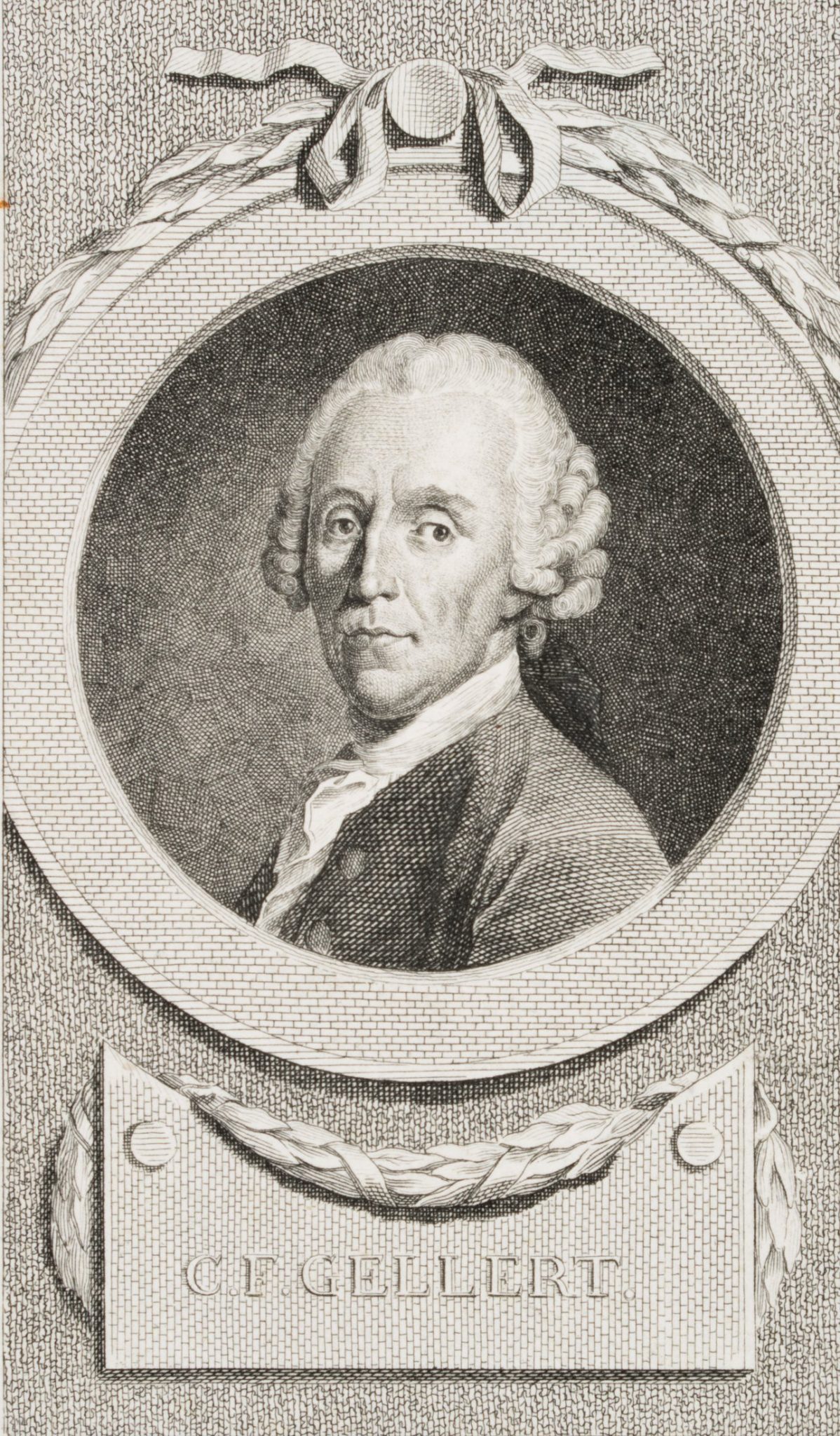 Porträt des C.F.Gellert (1715-1769)