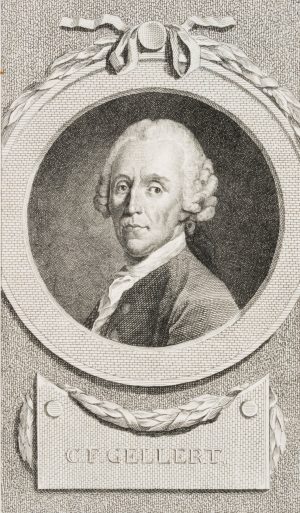 Porträt des C.F.Gellert (1715-1769)