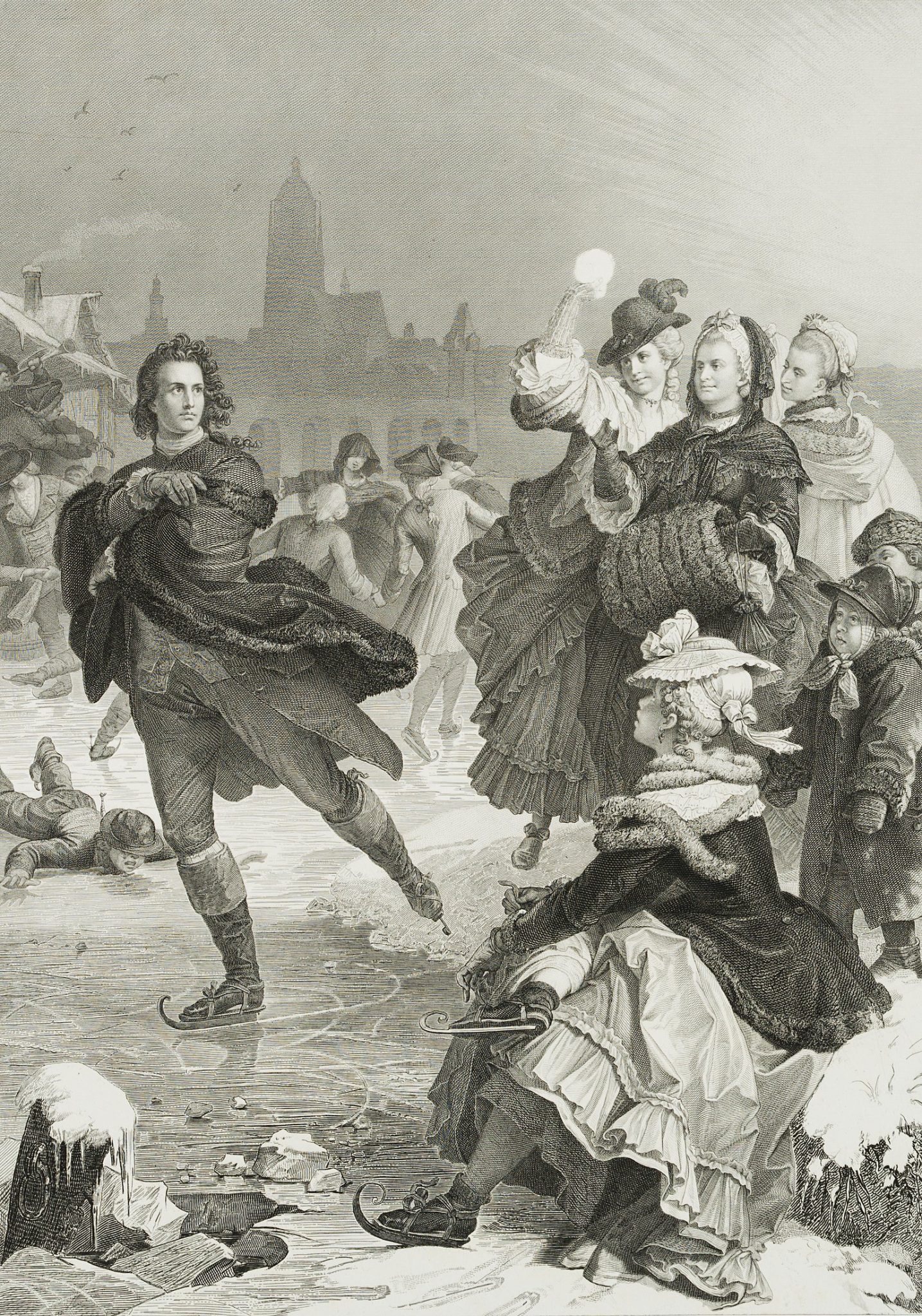 Goethe als Schlittschuhläufer