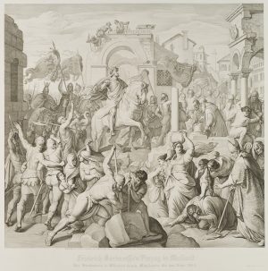 Barbarossa's Einzug in Mailand