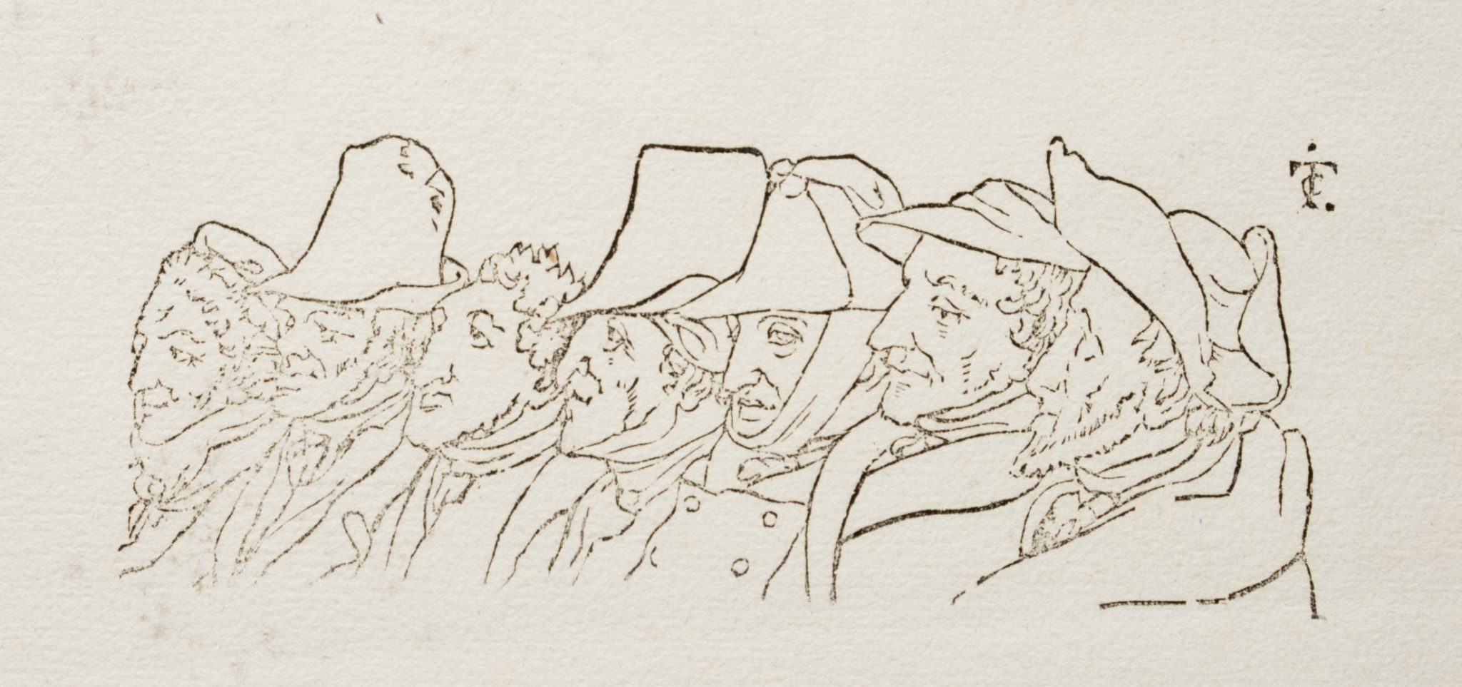 Physiognomiestudie Berliner Künstler