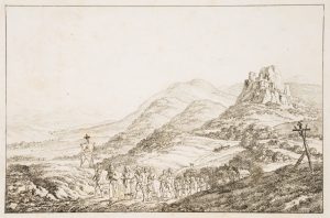 Landschaft mit Burg Tolstejn