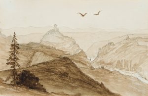 Siebengebirge mit Burg Drachenfels