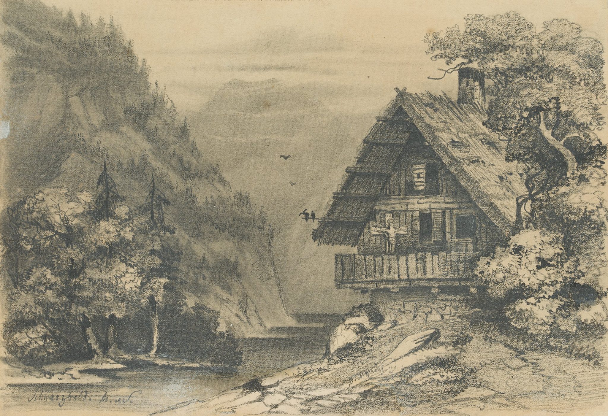 Einsames Haus im Schwarzwald