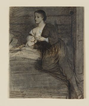 Stillende Frau