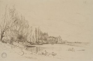Französische Seenlandschaft