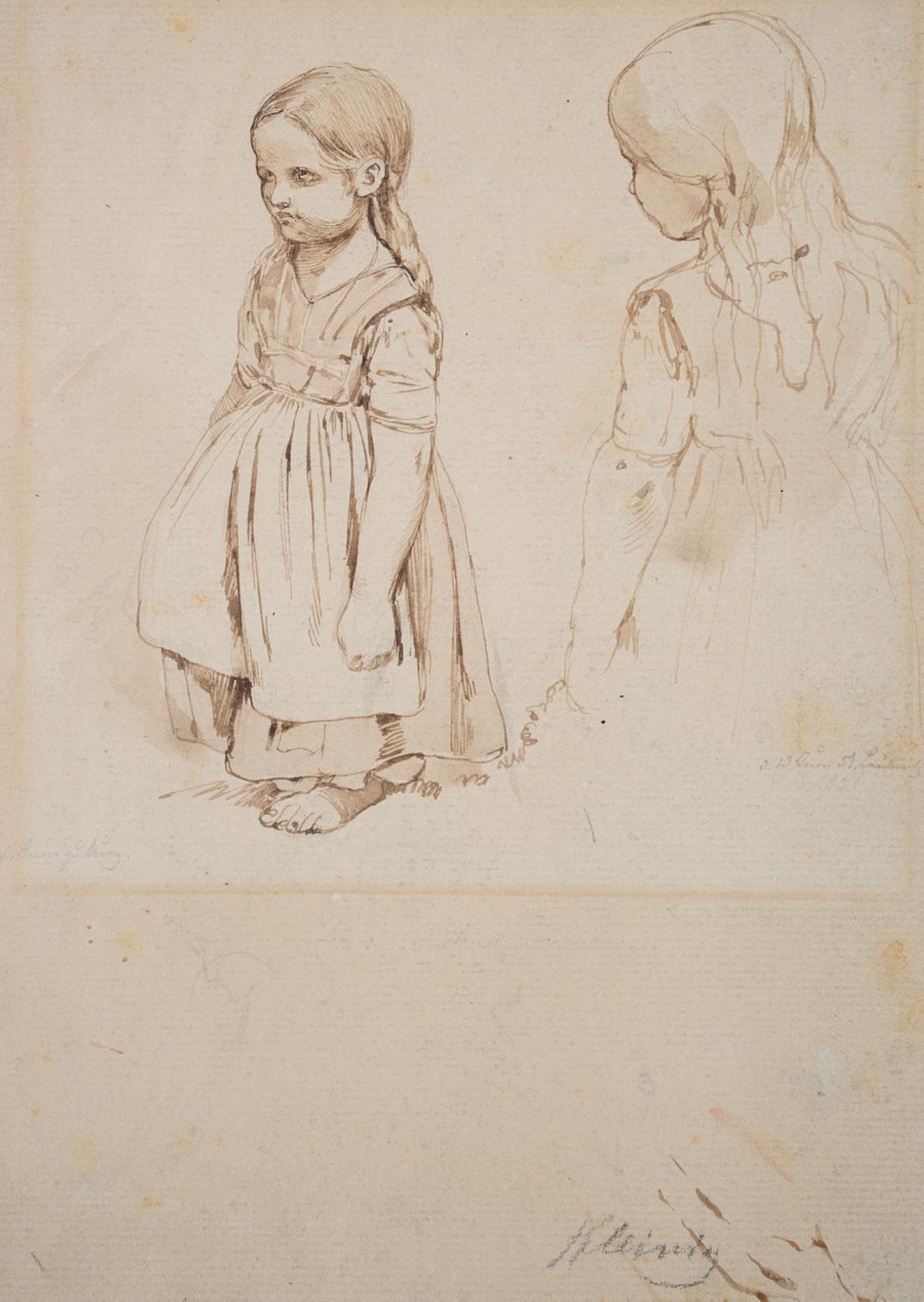 Mädchen mit kurzen Beinen