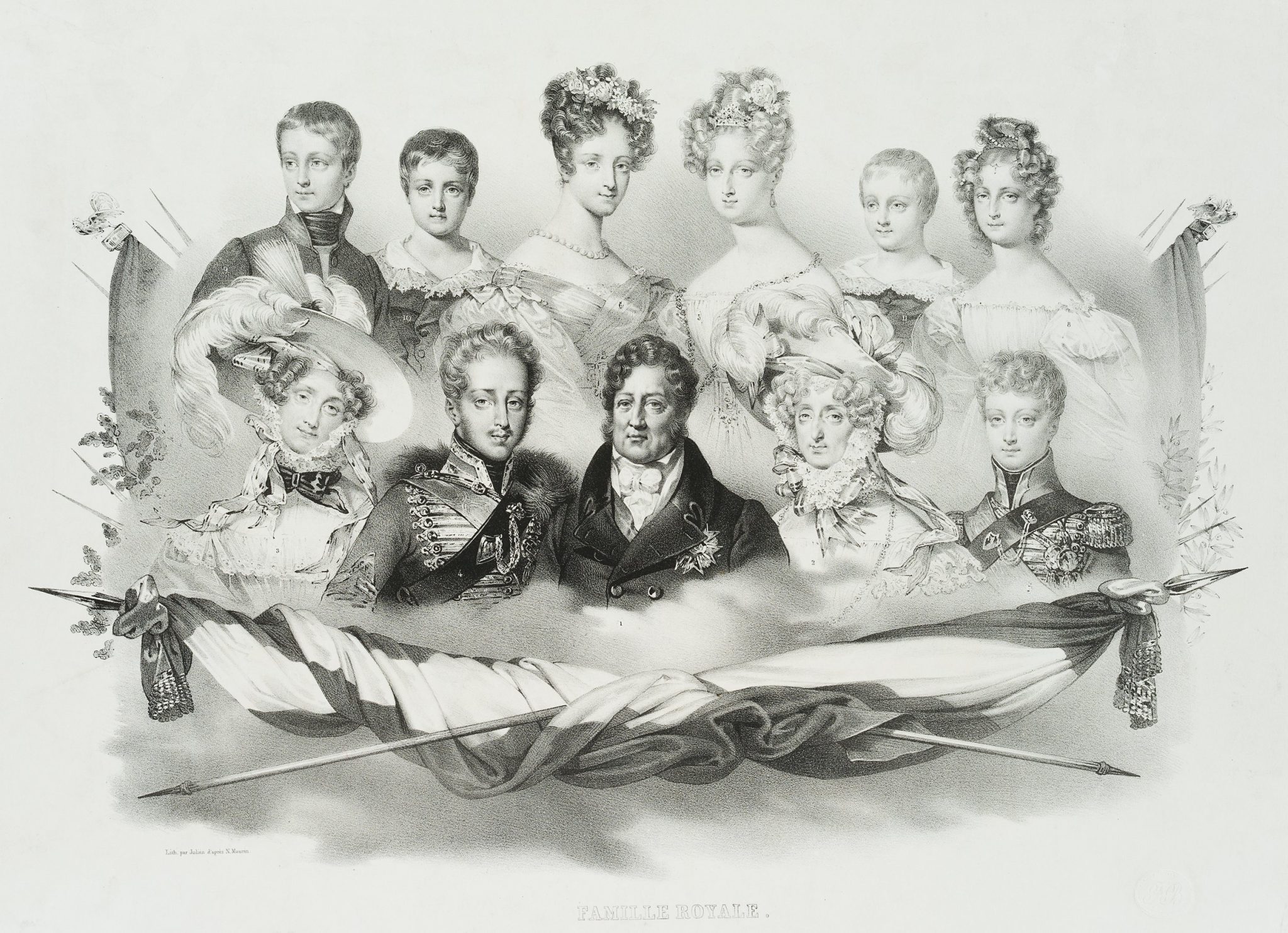 König Louis Philippe und Familie
