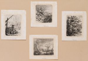 Vier Landschaften mit Figuren