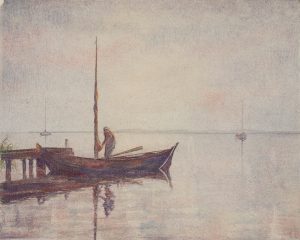 Fischer mit Boot