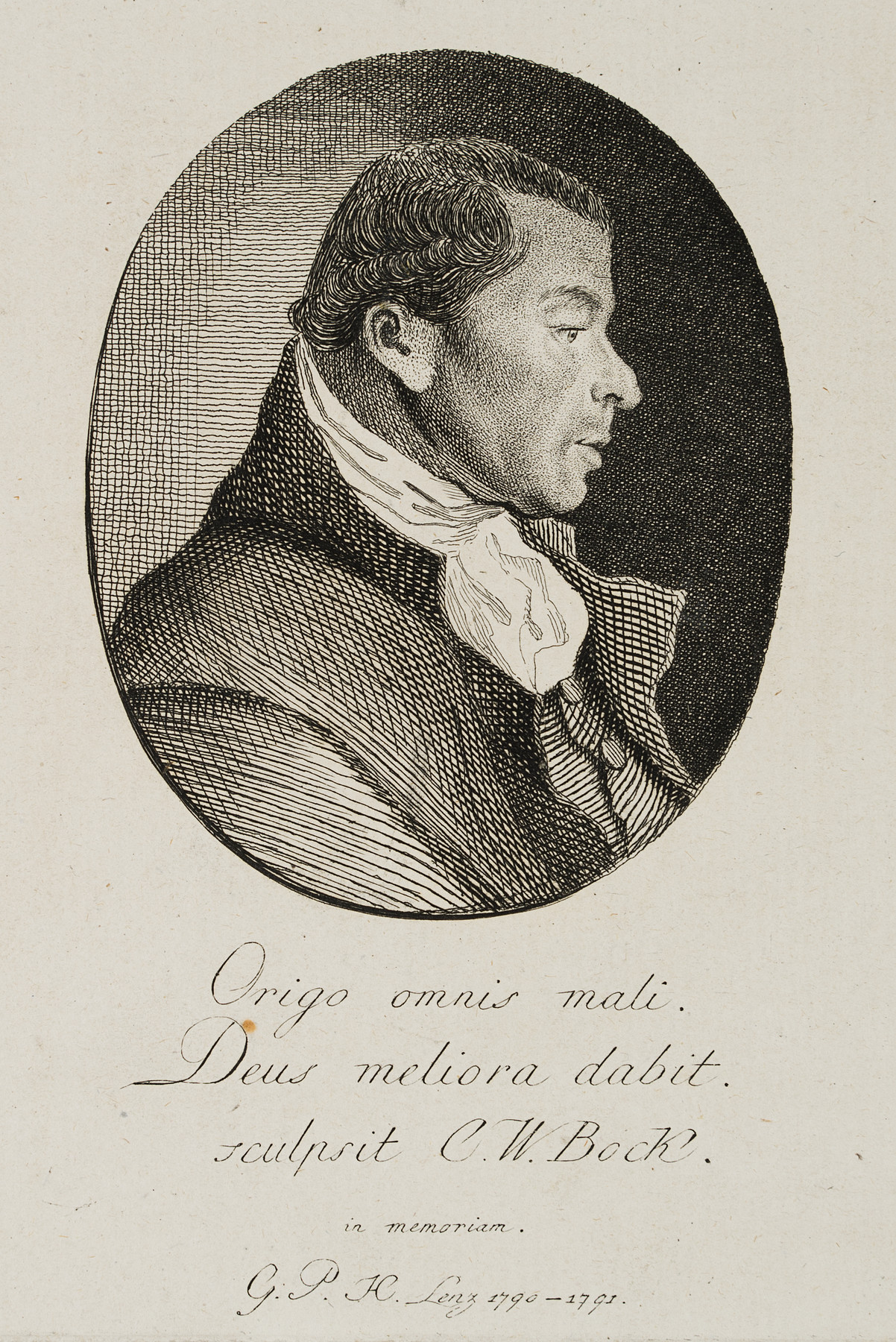 Erinnerungsblatt G.P.H. Lenz