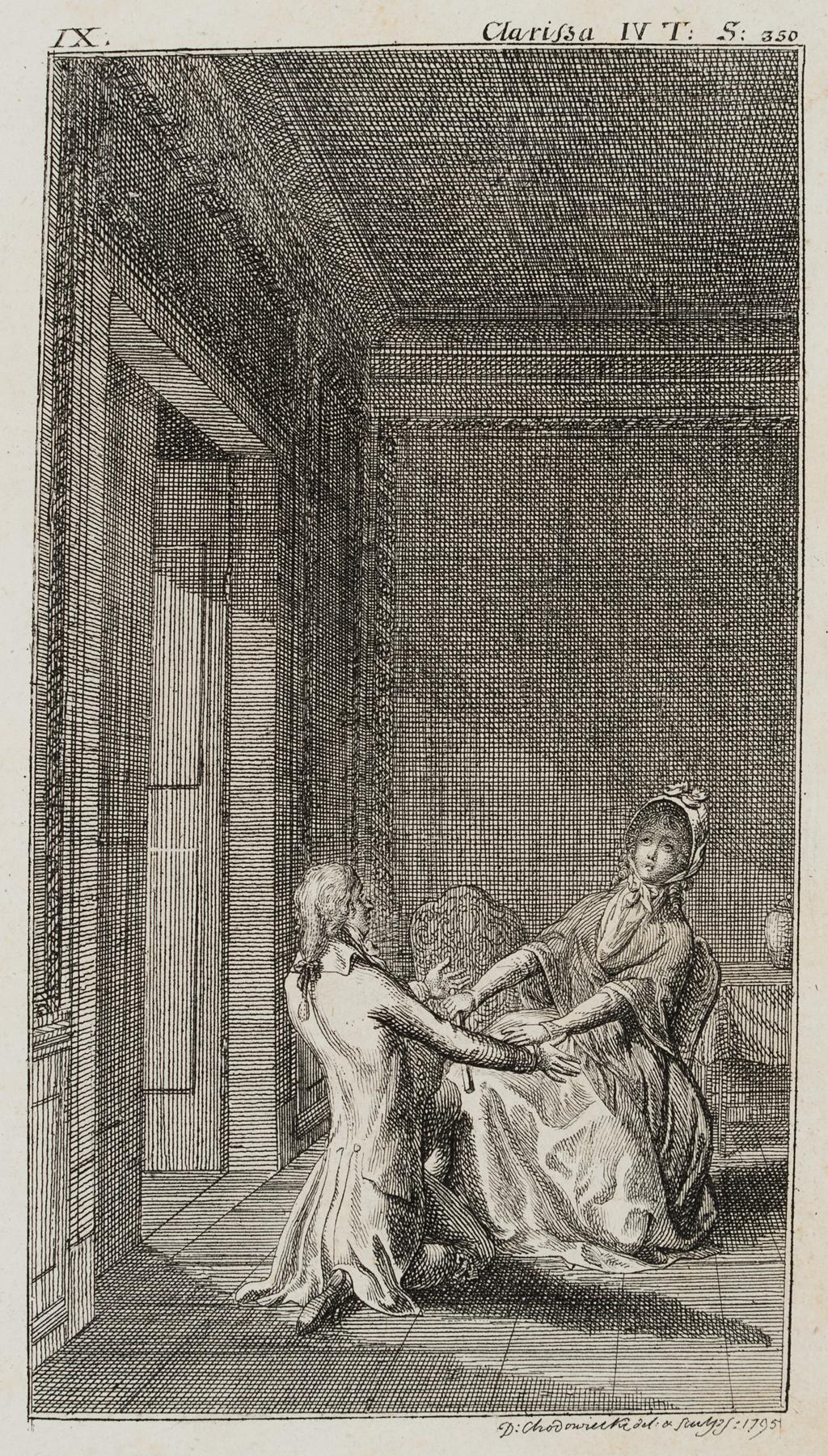 Lovelace bestürmt Clarissa mit Anträgen