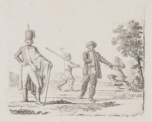 Verschieden Figuren in zwei Abteilungen