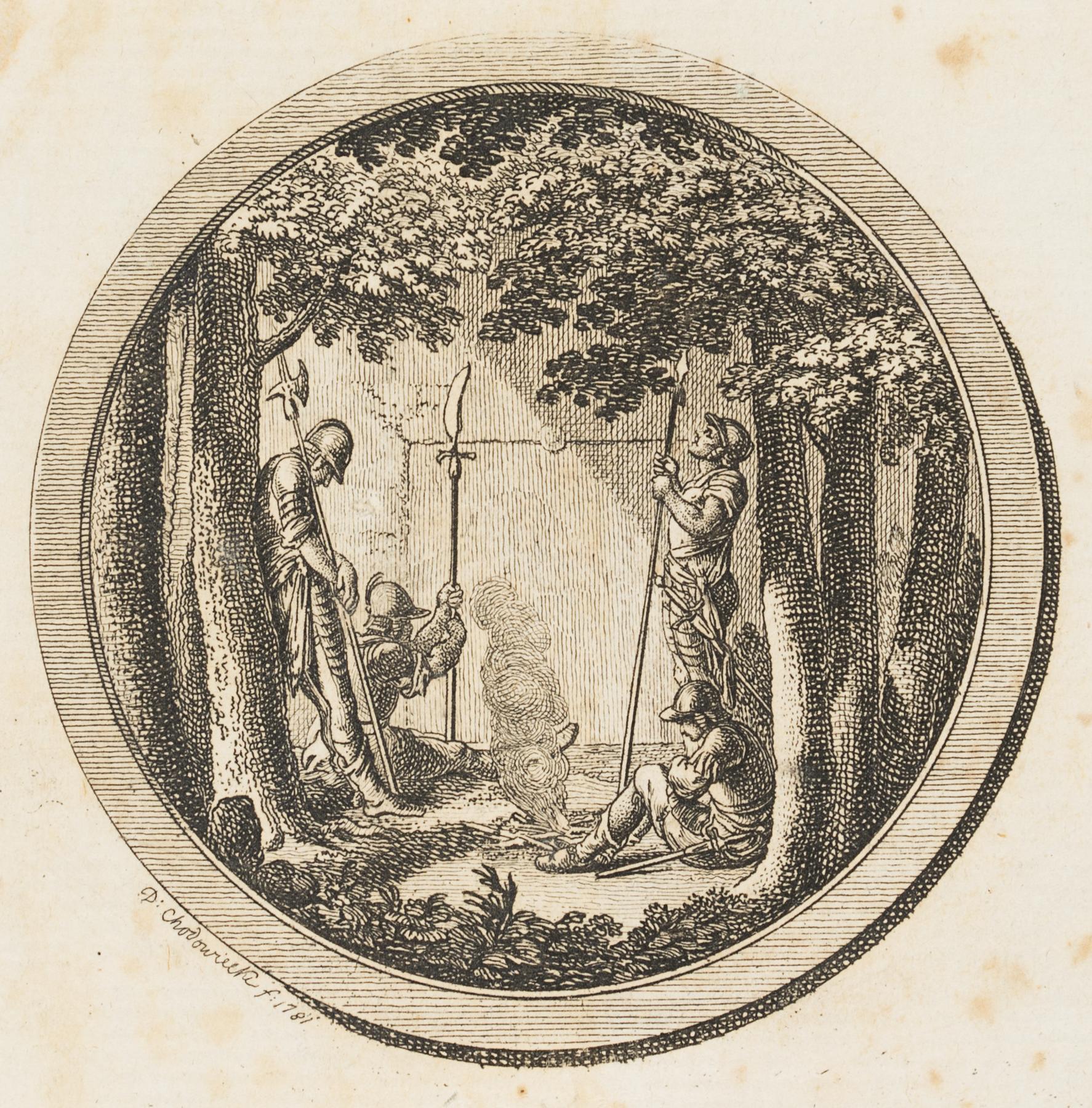 Erste Titel-Vignette zu Hermes' Passionspredigten