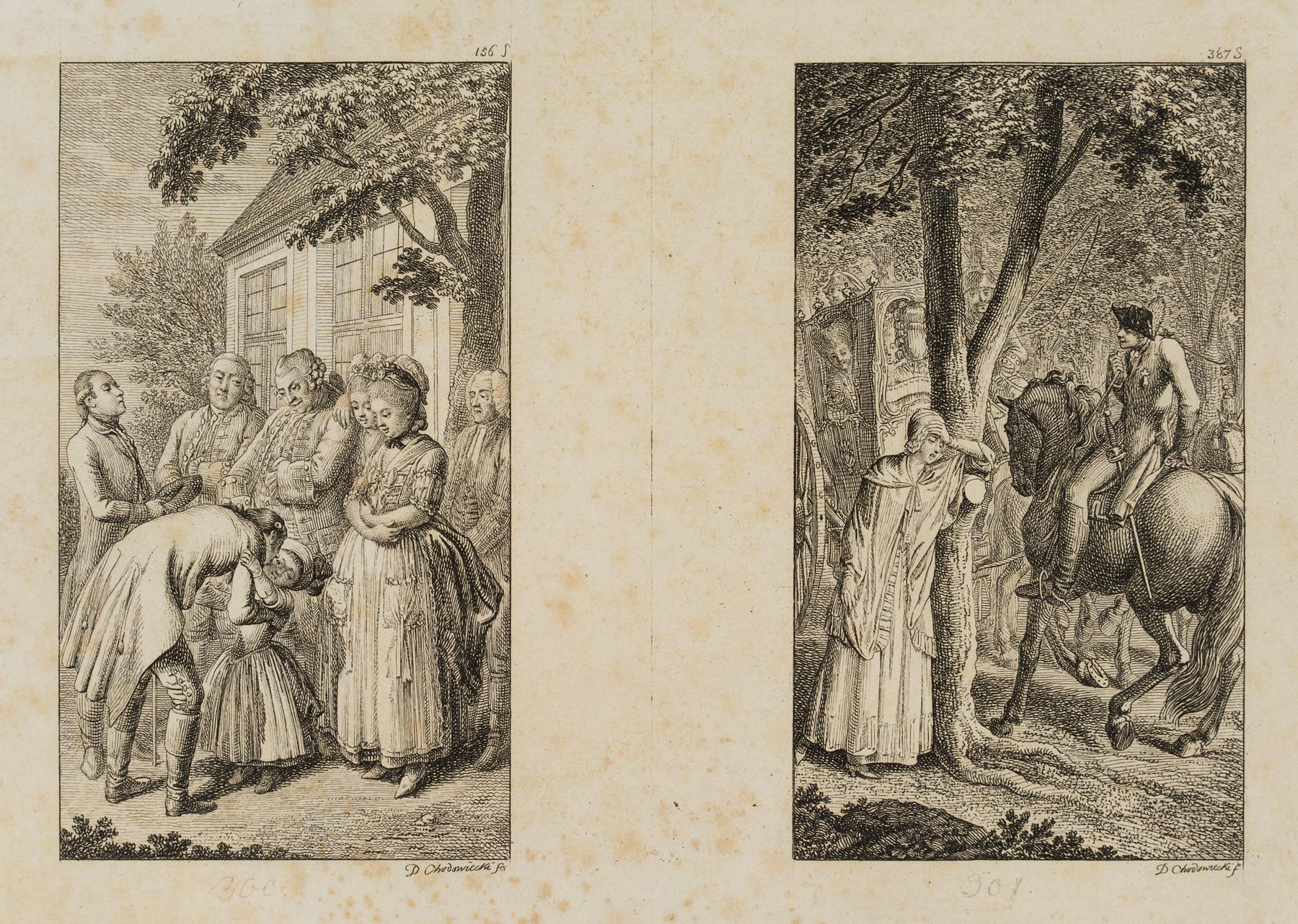 Abschiedsszene & Minchen auf der Reise